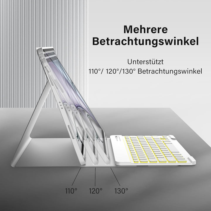 CC Store Hülle mit Tastatur für iPad Air 13 Zoll M3 2025/M2 2024, iPad Pro 12.9 Zoll 6/5/4/3 Gen, Ma