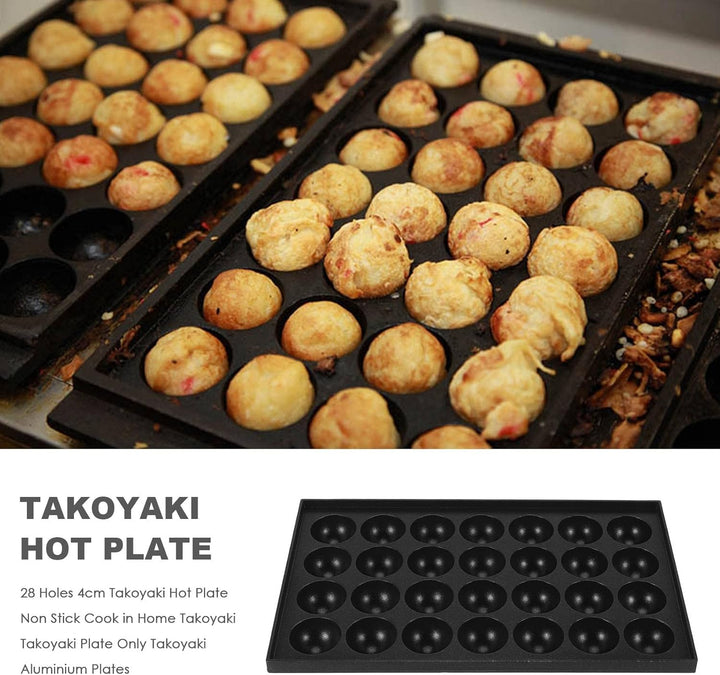 Takoyaki Takoyaki Kochplatte, 28 Löcher, 4 cm, Antihaftbeschichtung, Kochen zu Hause, Takoyaki Takoy