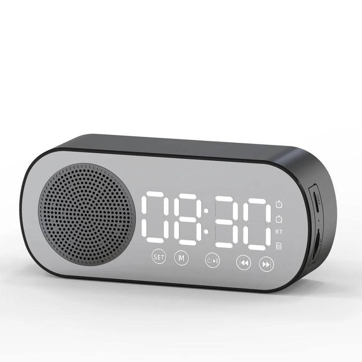 Radiowecker, Tragbarer Digitaler Wecker Dual 5.0 Wireless HiFi mit BT-Lautsprecher Zum Lesen, Kochen