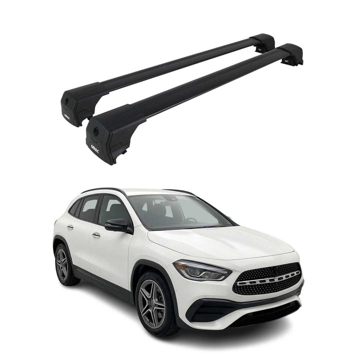 Dachträger Gepäckträger für Mercedes GLA Klasse 2020-2025 TÜV ABE Alu Schwarz