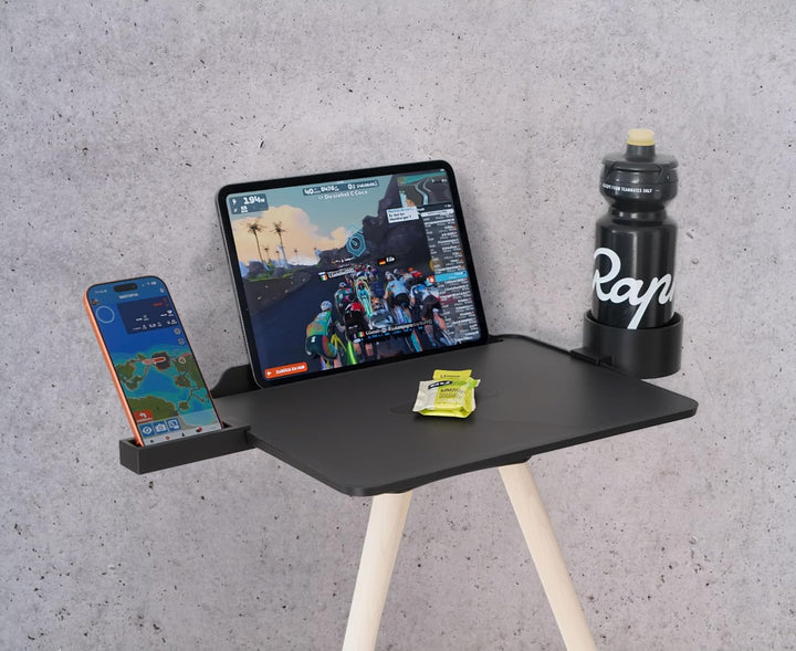 Generisch Bike Trainer Laptop & Tablet Stand inkl. Holzbeine, 3D-Druck Technologie, Perfekt für Zwif
