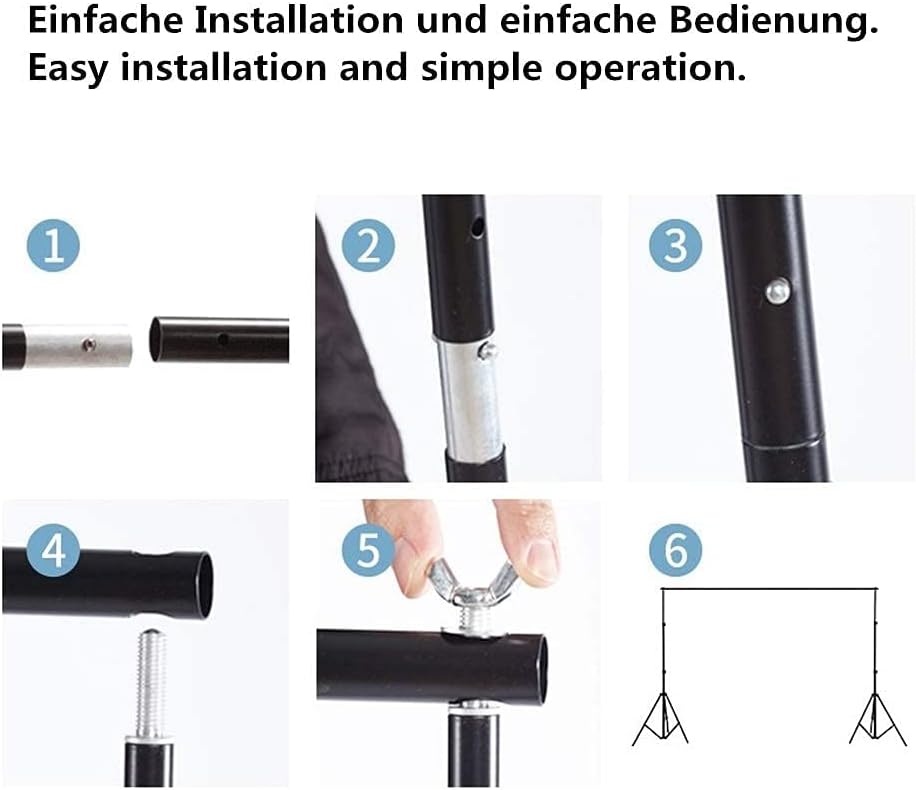 Selens 2x2m Hintergrund Ständer mit Querstange Tragetasche Hintergrund Stehen Hintergrund Unterstütz
