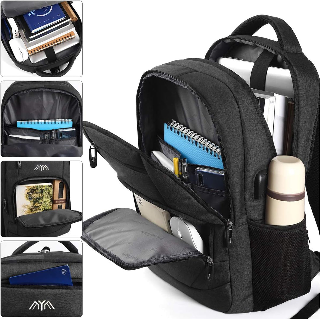 Rucksack Herren, Schulrucksack Jungen Teenager Laptop Rucksack Schule Daypacks für Arbeit Wandern Re