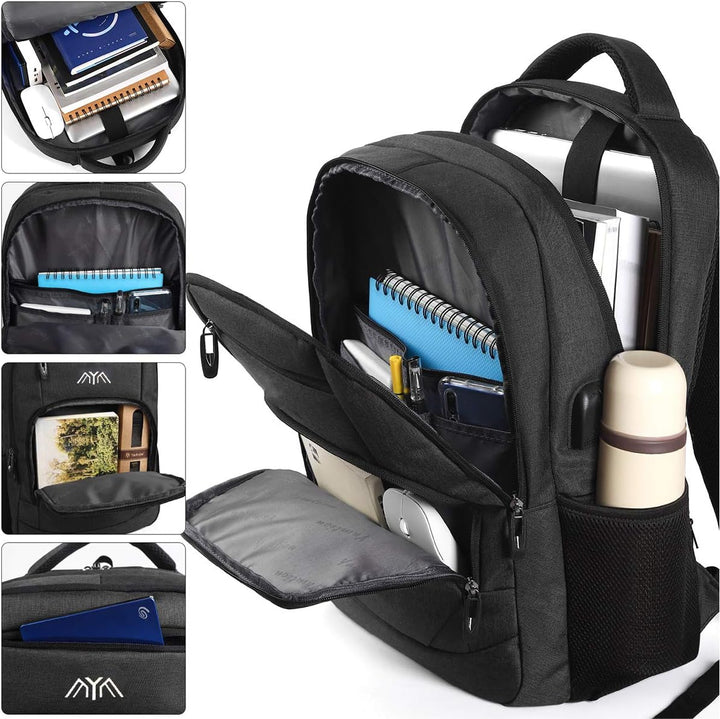 Rucksack Herren, Schulrucksack Jungen Teenager Laptop Rucksack Schule Daypacks für Arbeit Wandern Re