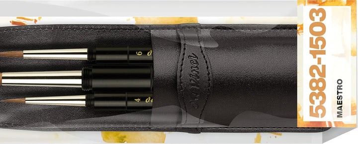 Da Vinci 5382-1503 Reisepinselset Rotmarder Aquarellpinsel, 2010-04-06 00:00:00 Kolinsky-Reise-Set 1