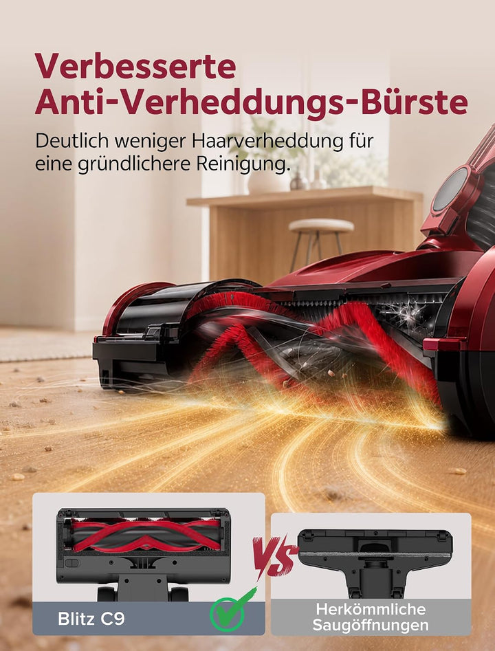 Vexilar C9 Staubsauger mit Kabel, 60KPa &amp; 600W Starke konstante Saugkraft, Staubsauger beutellos, 7m