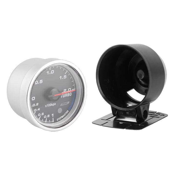 60Mm Boost Gauge Led Turbo Ladedruckanzeige Universal 60mm LED Turbo Boost Meter Gauge Schwarz Shell
