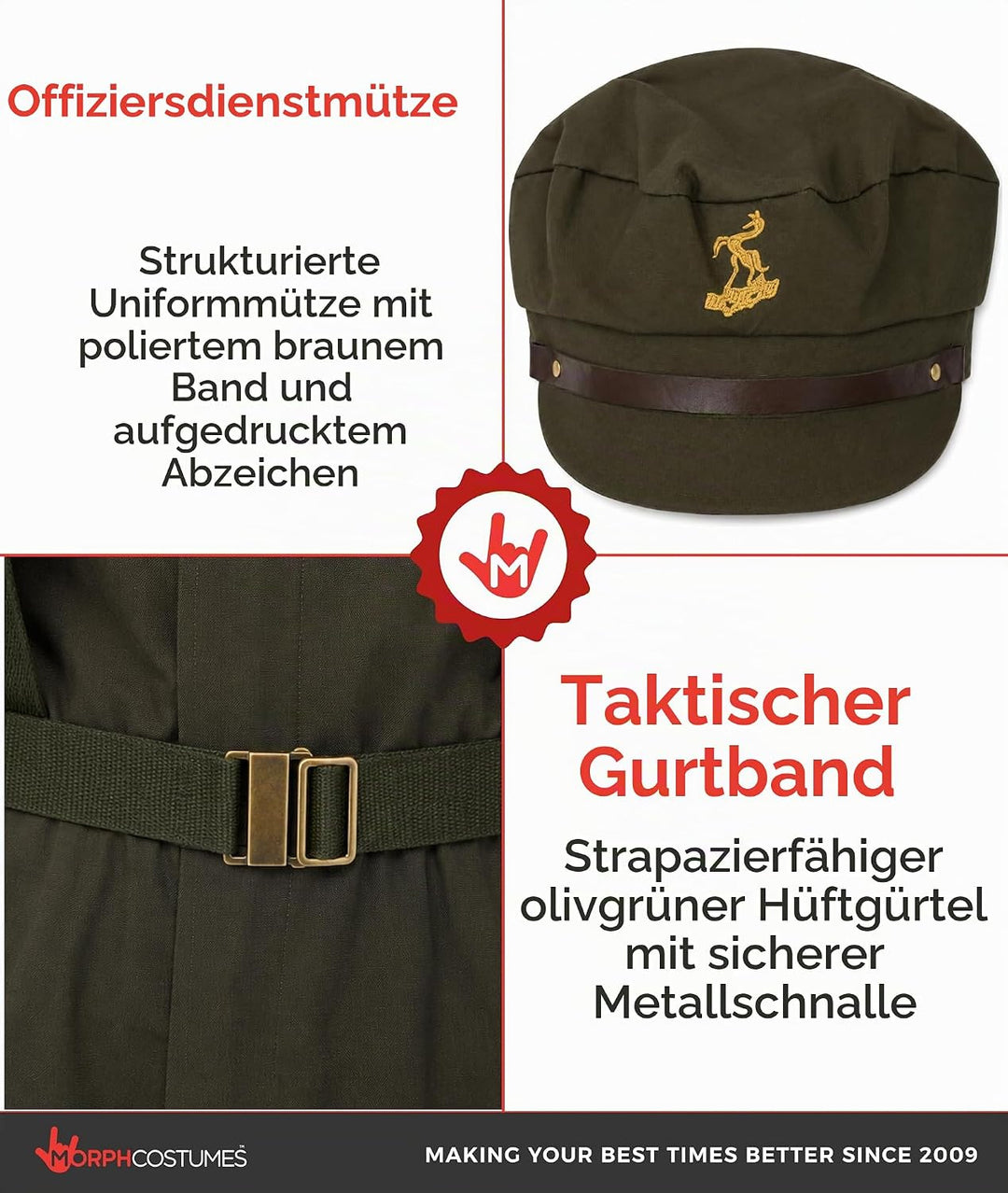 Fun Shack Militär Kostüm Herren, Militär Uniform Herren, Militär Anzug Herren, Kostüm Herren Army, S