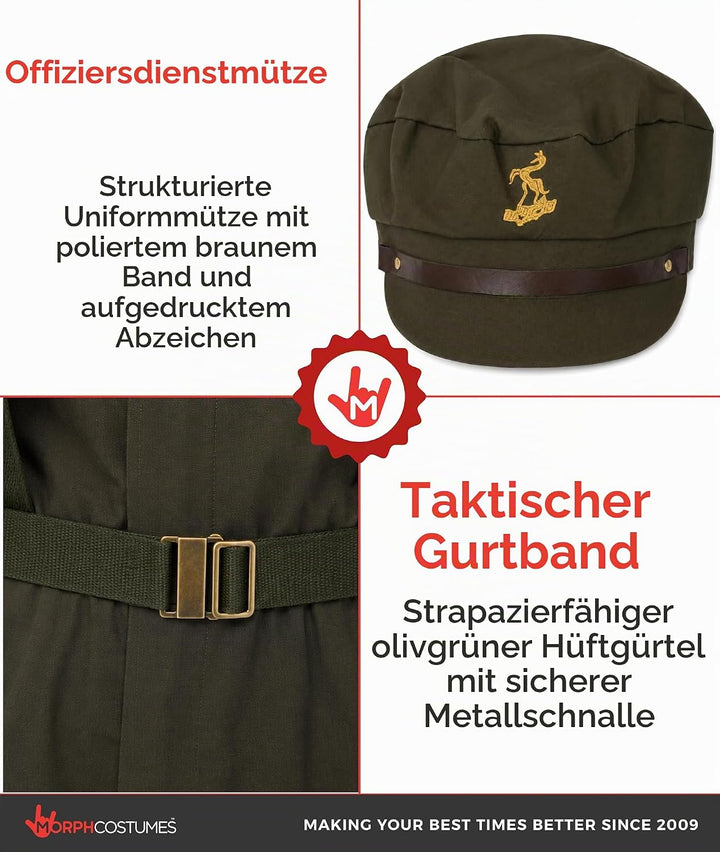 Fun Shack Militär Kostüm Herren, Militär Uniform Herren, Militär Anzug Herren, Kostüm Herren Army, S