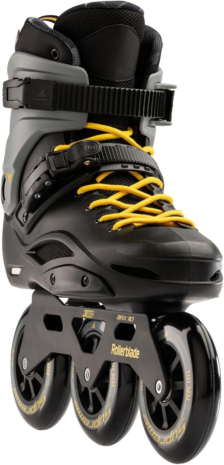 Rollerblade Herren Rb 110 Inline-Skates 44.5 Nero/Giallo Zafferano, 44.5 Nero/Giallo Zafferano