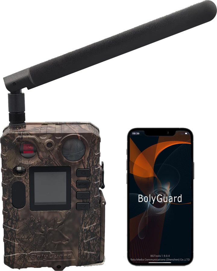 Berger + Schröter GmbH 4G/LTE Funk Wild-Kamera mit PIR Bewegungssensor, 2 Black LED's mit 940nm + we