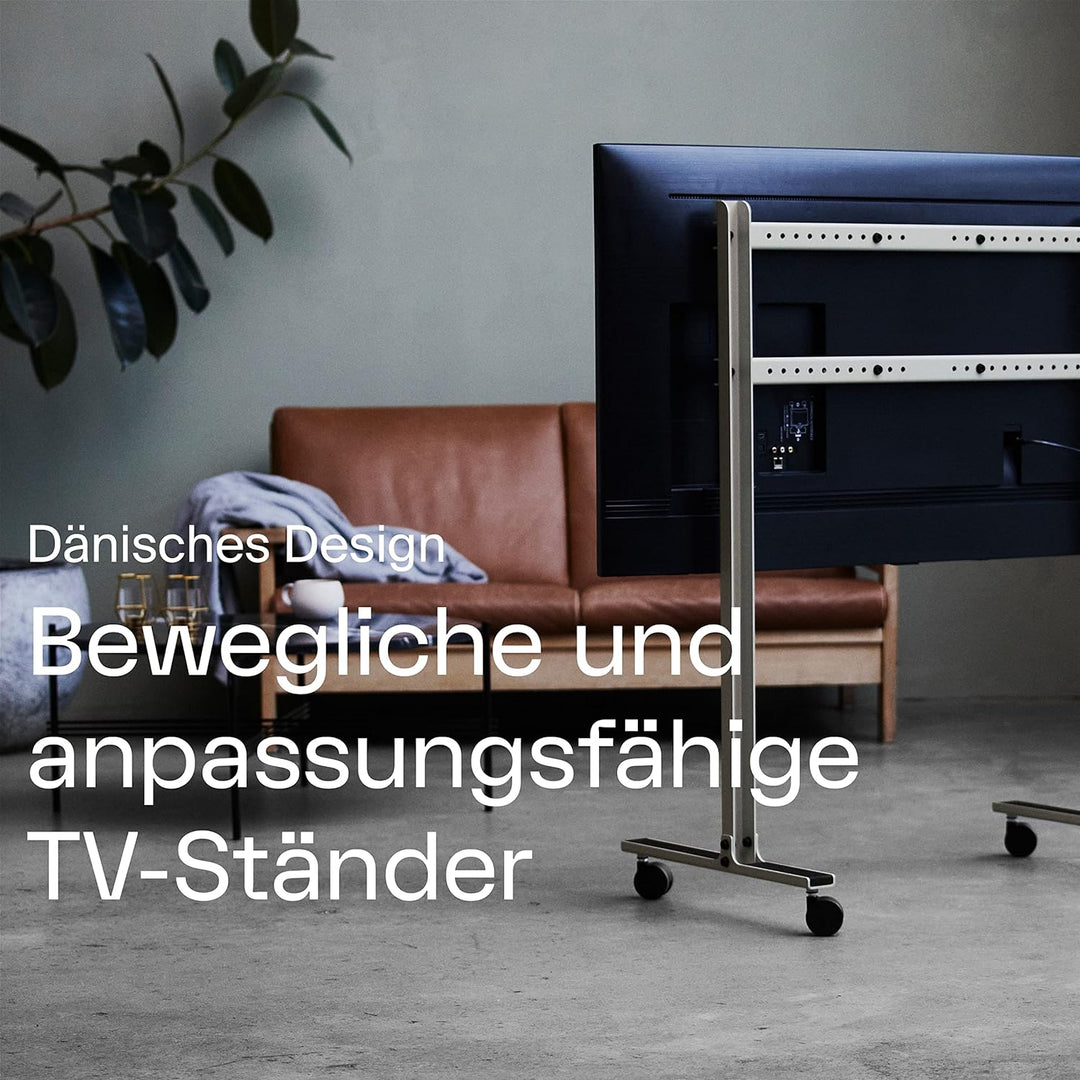 Pedestal Straight Rollin’ TV Schrank | TV Ständer mit Rollen | TV Lowboard Schwenkbar | Fernsehtisch