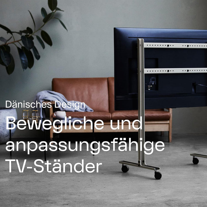Pedestal Straight Rollin’ TV Schrank | TV Ständer mit Rollen | TV Lowboard Schwenkbar | Fernsehtisch