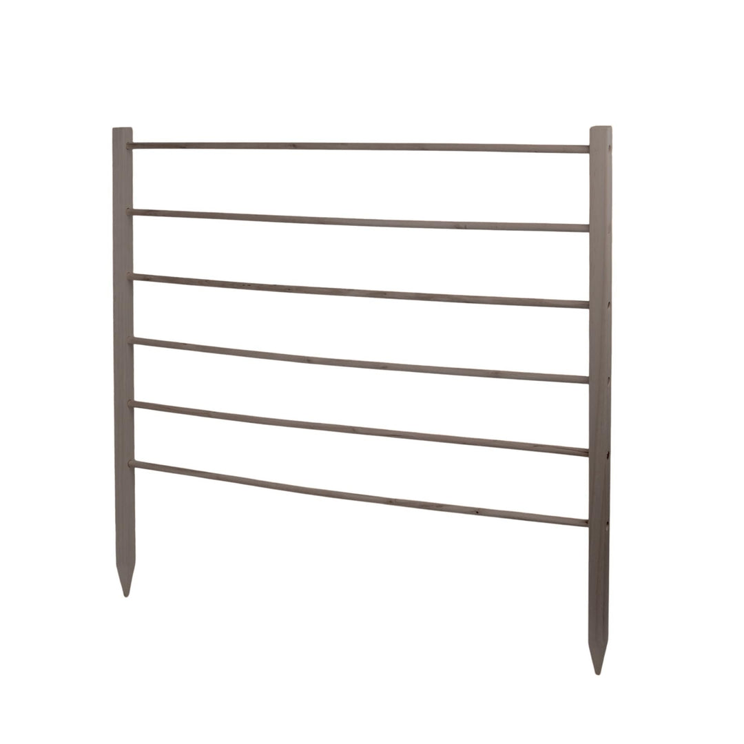 UNUS Rankhilfe aus Holz, 100 cm hoch, Grau, Wetterfeste Pflanzenstütze für Garten & Gewächshaus, ein
