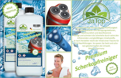 JaTop Scherkopfreiniger 3000ml Nachfüllflüssigkeit geeignet für Philips Jet Clean Rasierer (3), 3