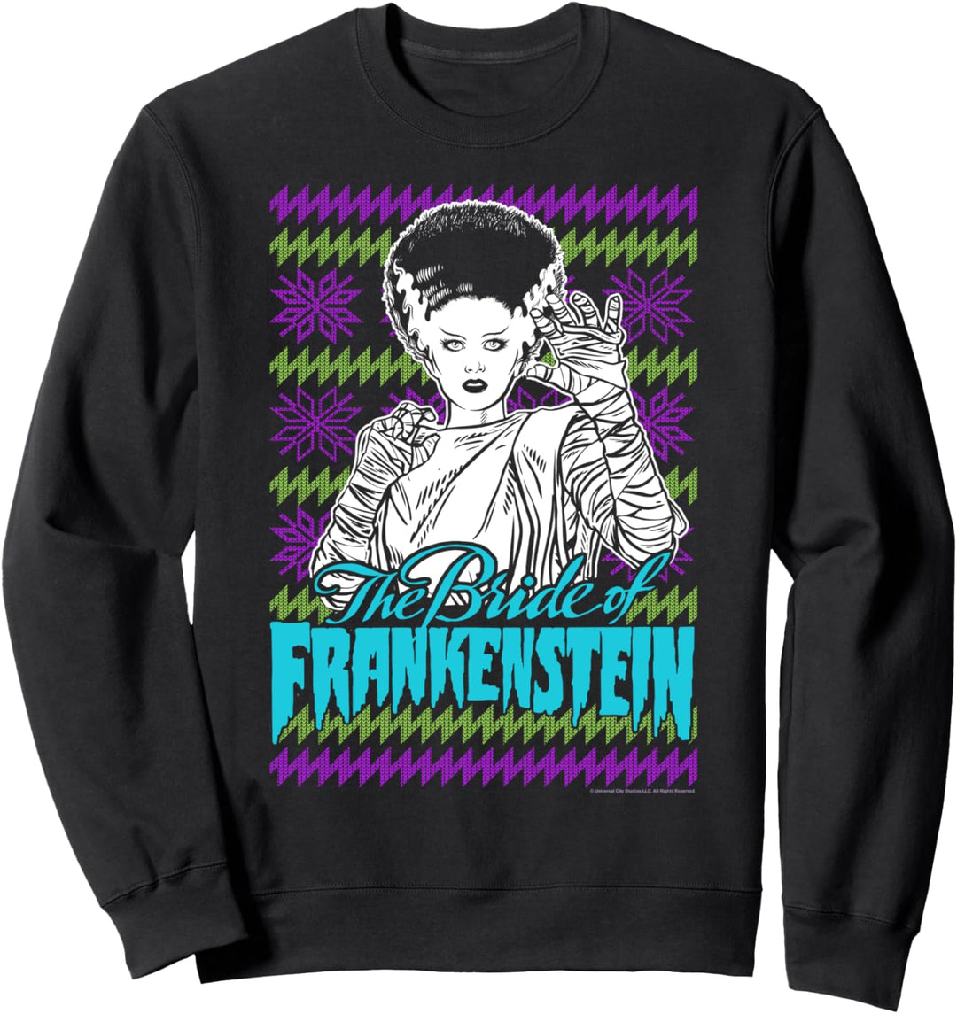 Universal Monsters Christmas The Bride Of Frankenstein C2 Sweatshirt