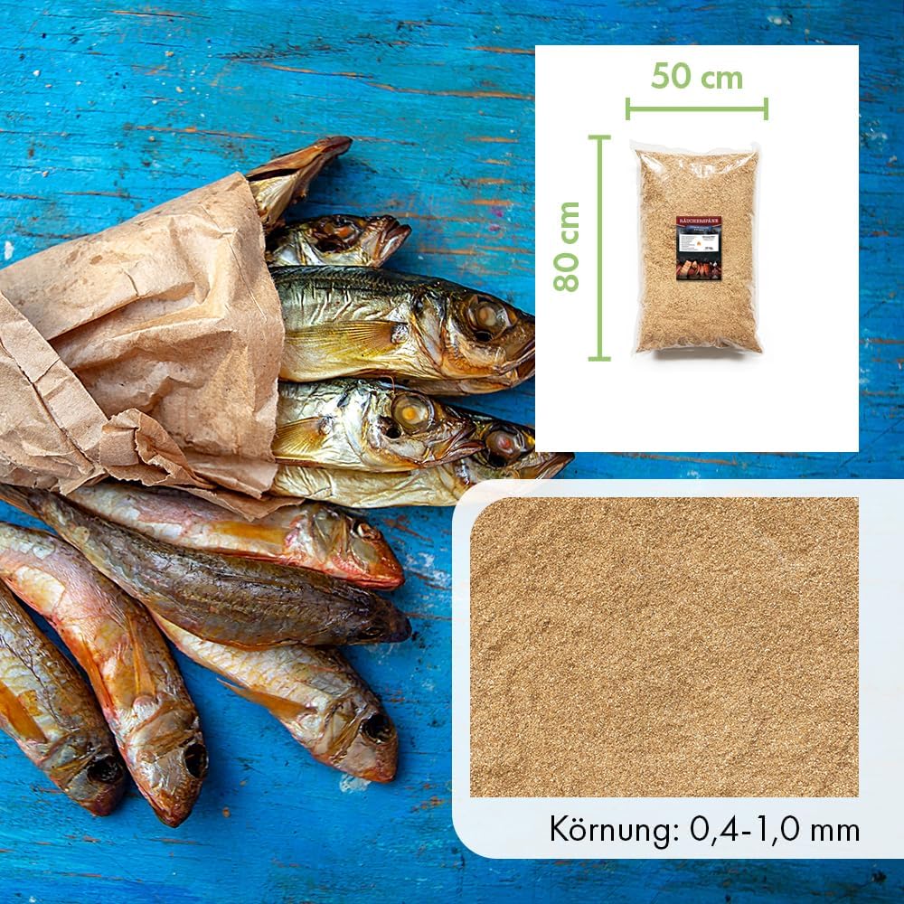 Terra Discount Räuchermehl aus Buche 15 Kg - 0,4-1,0mm - zum smoken, räuchern/kalträuchern von Fleis