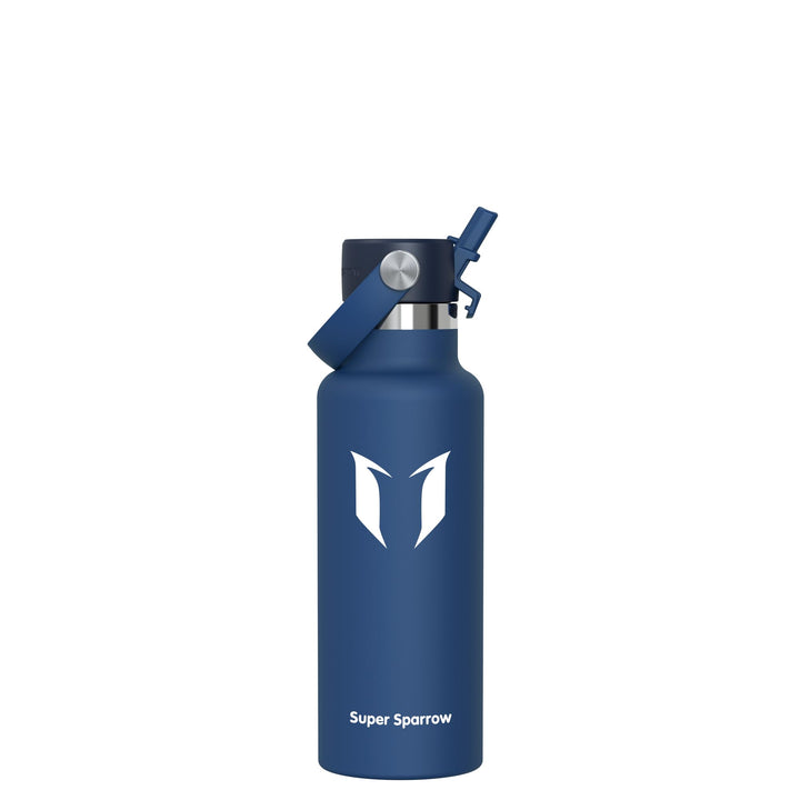 Super Sparrow Trinkflasche Edelstahl - Thermobecher - 350ml, 500ml, 750ml, 1L, 1.2L - FlipFlow Trink