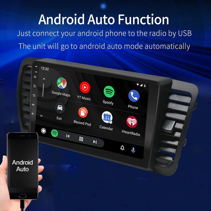 LEXXSON Carplay Radio Android Radio für Subaru Outback Legacy 2004-2009 mit 9 Zoll Touchscreen GPS W