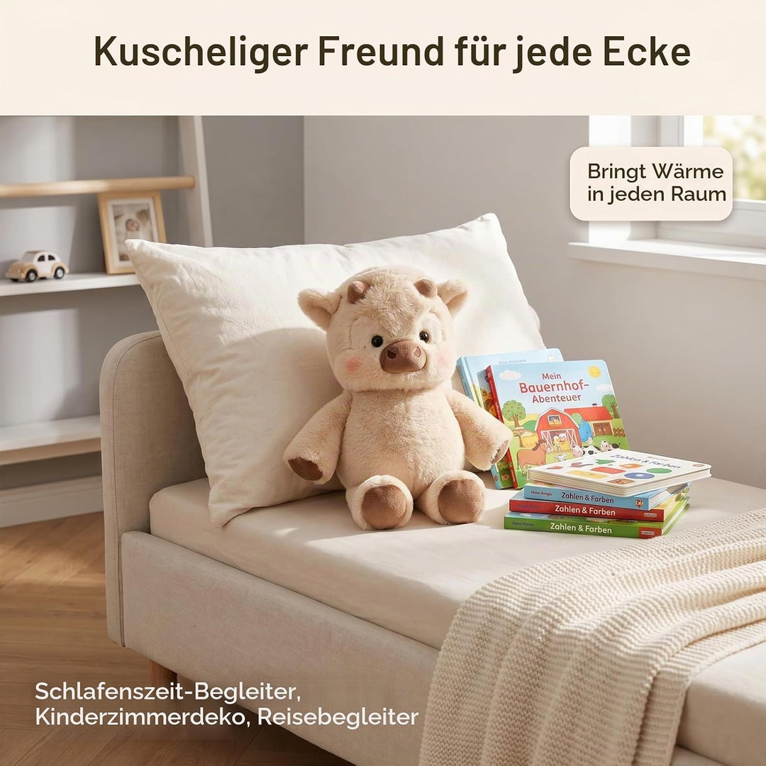 Running Cow Plush 45cm, Niedlich Wildschwein Stofftier, Laufendes Kuscheltier, Running plushies, Kuh
