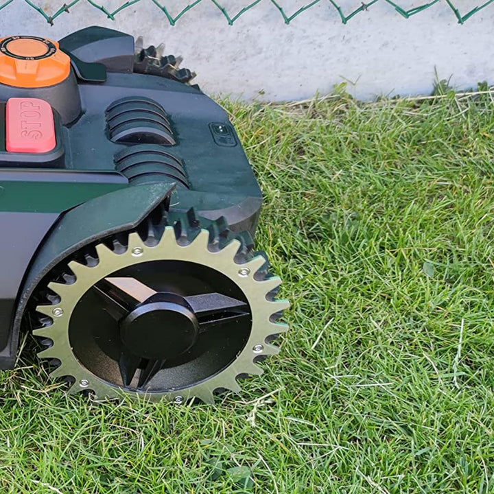 CDIYTOOL Rasenmäher-Spikes aus Edelstahl für Worx S/M, 205 mm Roboter-Rasenmäher, Radspikes mit 12 S