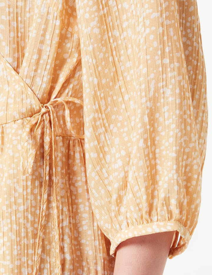 Noa Noa Damen Camillenn Dress 36 Print Yellow/White, 36 Print Yellow/White