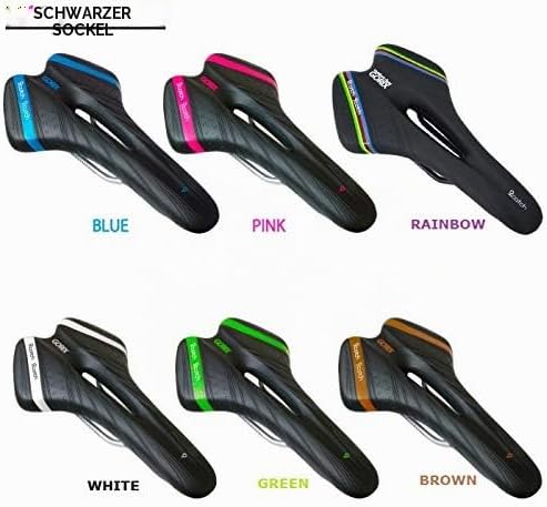 GORIX Fahrradsattel, komfortabel, mit Schiene, MTB, Rennrad, für Damen und Herren (A6-1) Hellbraun,