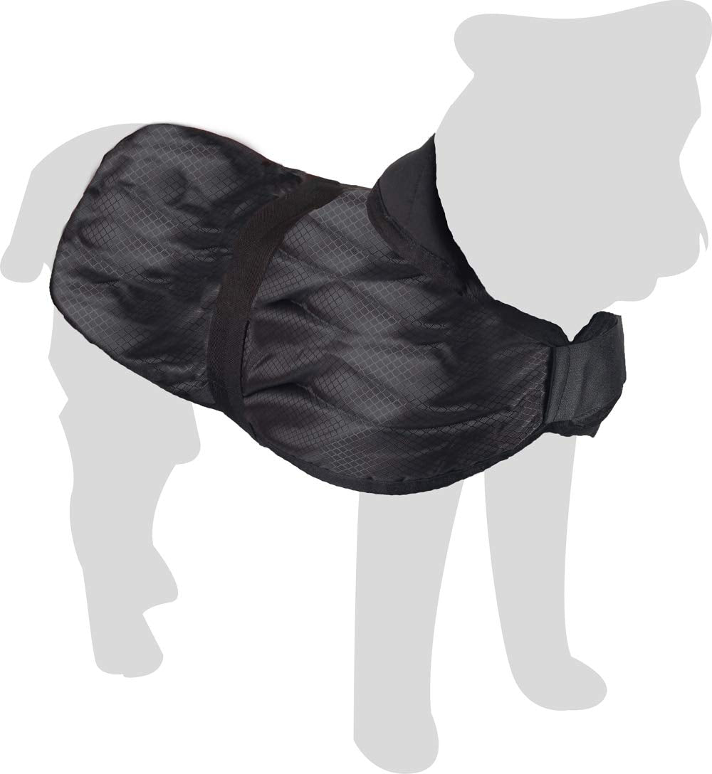 Karlie 5232264 Hundemantel Eisbär L: 50 cm schwarz 2 Bauchgurte