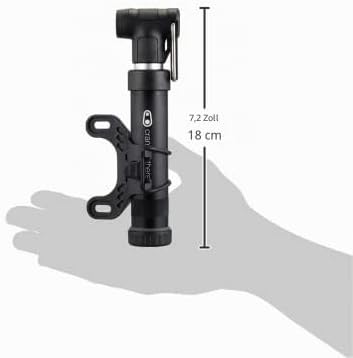 CRANKBROTHERS Gem Bike Handpumpe – Kurz/Lange Doppelkolbenpumpe, Presta/Schrader, hohes Volumen und