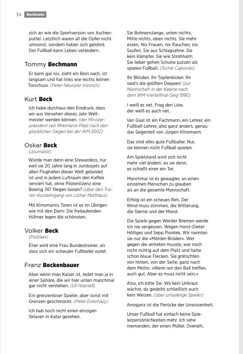 Das neue Buch der Fussballsprüche, Gebundenes Buch