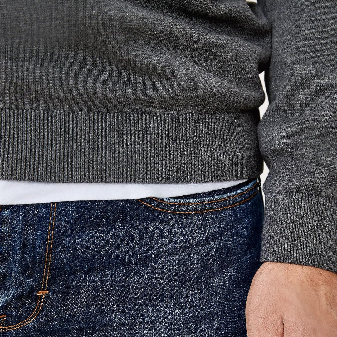 s.Oliver Herren Pullover mit Logo-Stickerei L 1 X Anthrazit, L 1 X Anthrazit