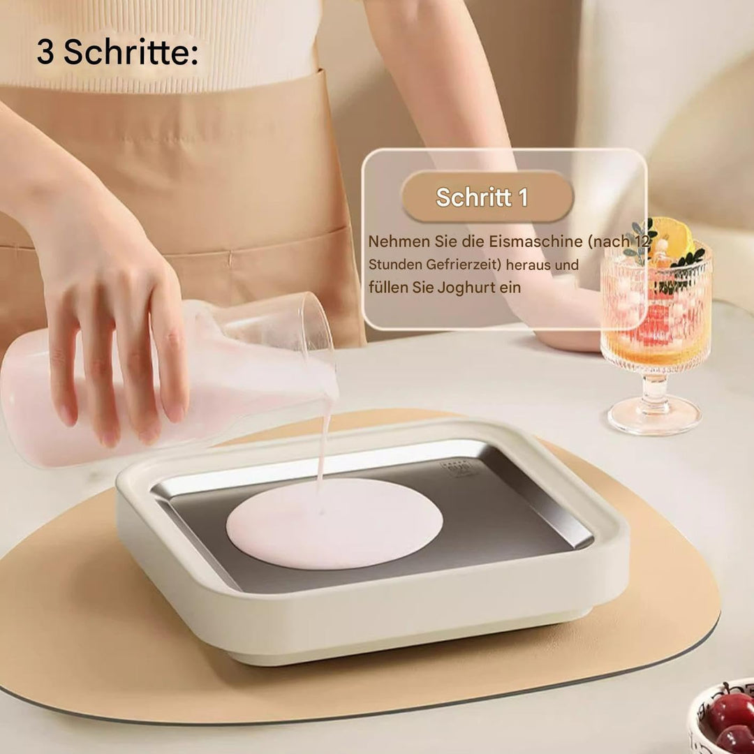 Eiscreme Rollen Maschine - Gefrierplatte Ohne Strom - Tablett Zur Herstellung Von Eisrollen Inklusiv