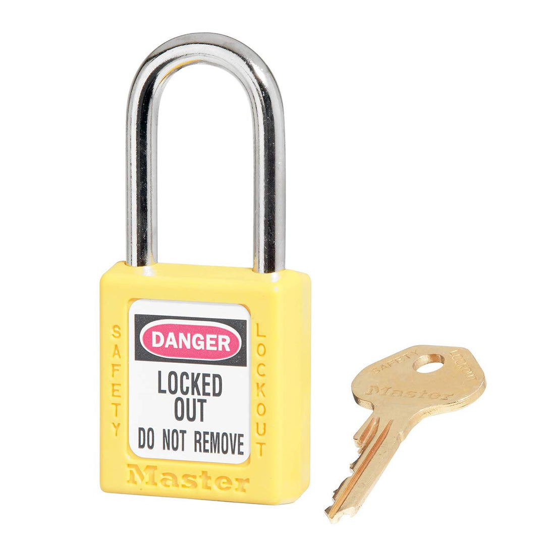 Master Lock ml410ylw eingegeben verschiedene Vorhängeschloss, gelb, 1-1/2" (3.8cm) x 1-3/4" (4.4cm),