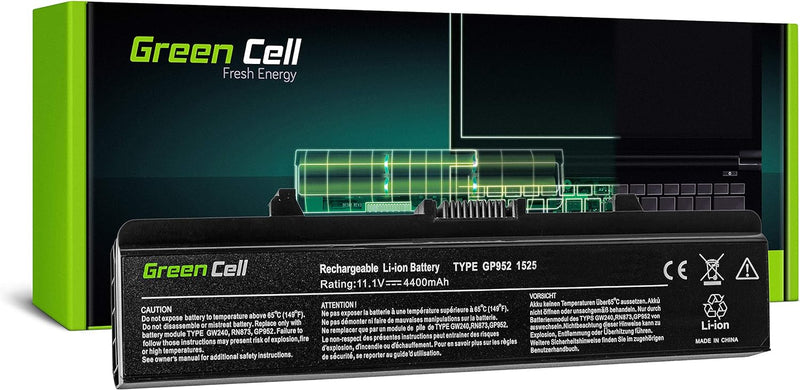 Green Cell Standard Serie GW240 Laptop Akku für Dell Inspiron 1525 1526 1545 1546 (6 Zellen 4400mAh