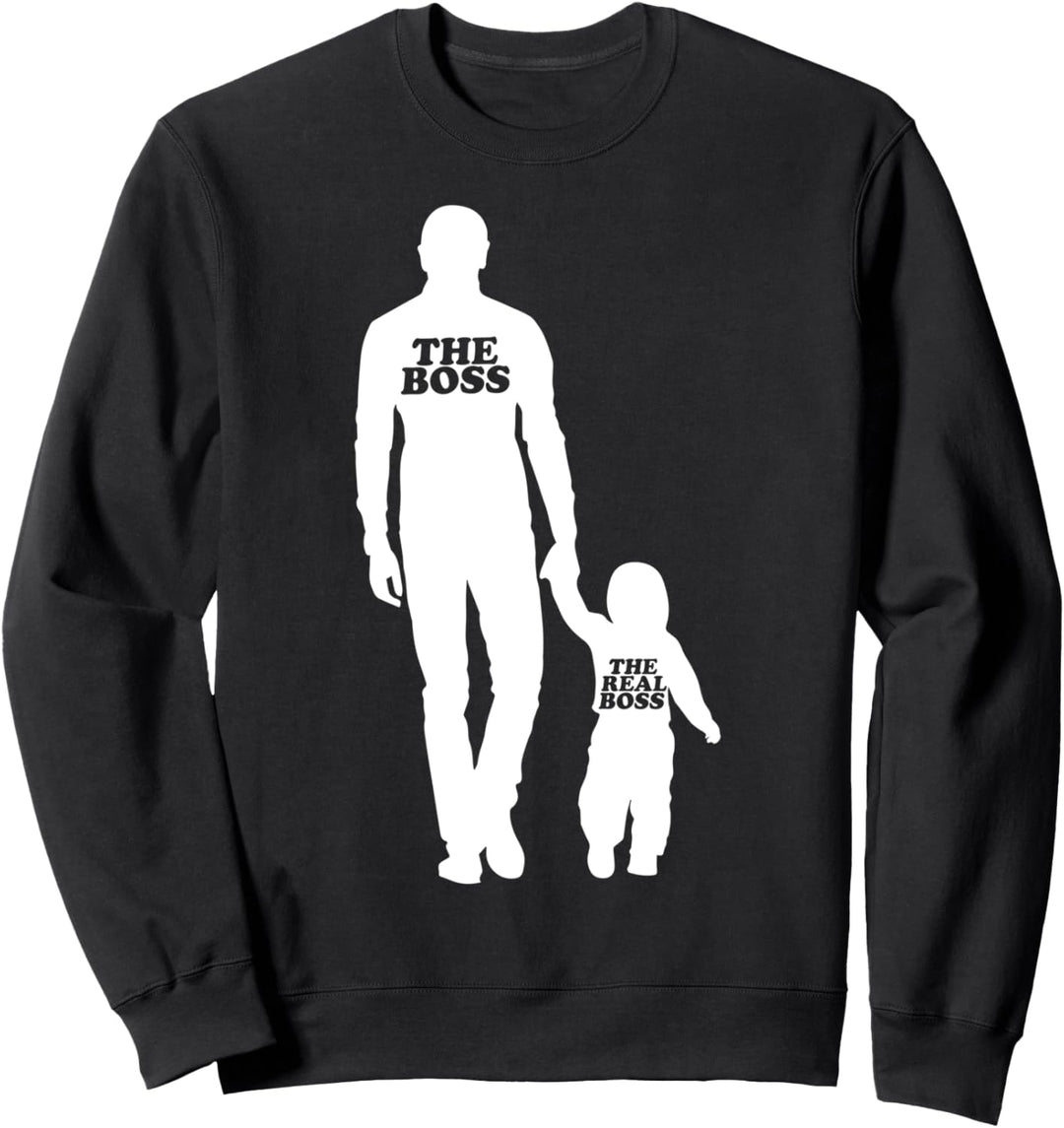 the boss the real boss - Partnerlook Geschenke Sweatshirt
