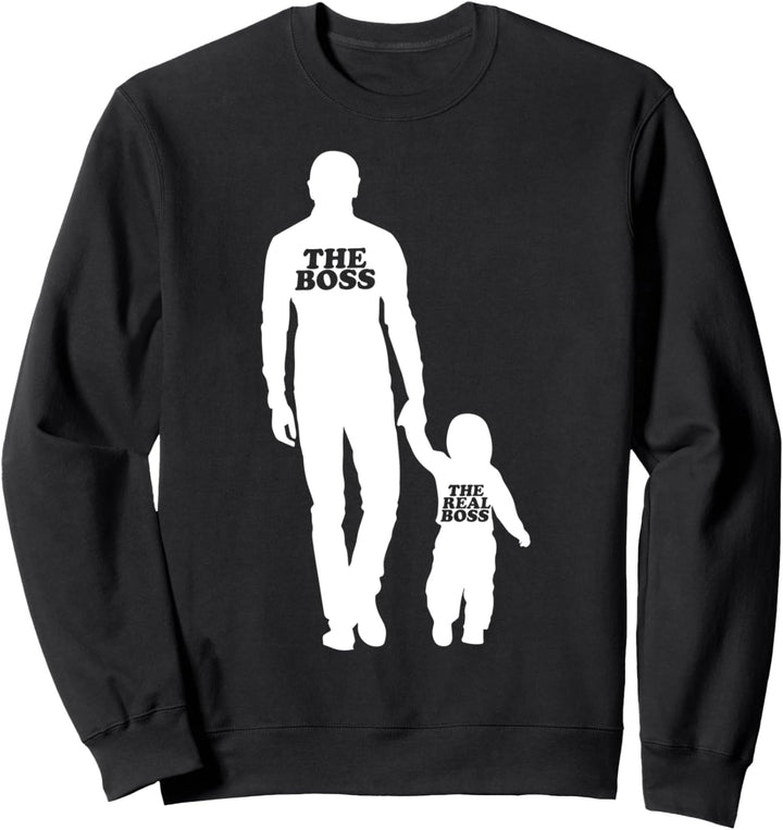 the boss the real boss - Partnerlook Geschenke Sweatshirt