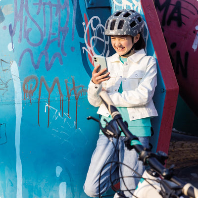 ABUS Fahrradhelm Youn-I 2.0 - mit Licht für Kinder, Jugendliche und junge Erwachsene - für Mädels un