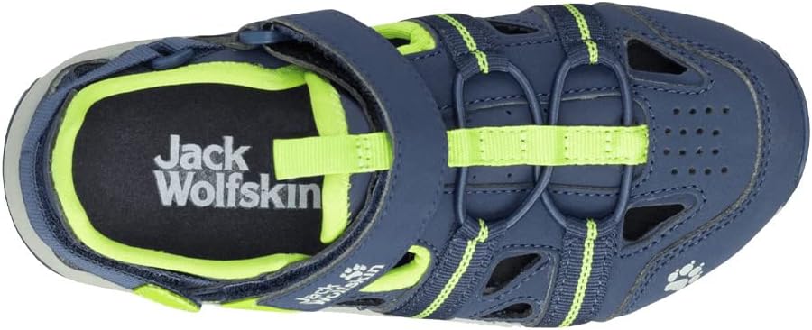 Jack Wolfskin Unisex Kinder Sun Climber K Sandale 31 EU Blue Lime, 31 EU Blue Lime