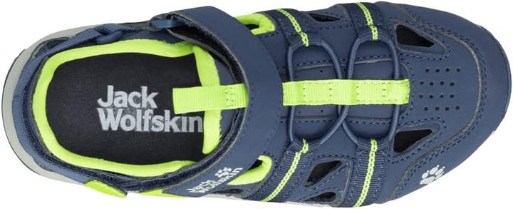 Jack Wolfskin Unisex Kinder Sun Climber K Sandale 31 EU Blue Lime, 31 EU Blue Lime