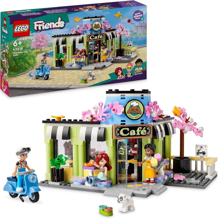 LEGO Friends Heartlake City Café, Kinderspielzeug, Spielzeug-Bäckerei, Geschenkidee für Mädchen und