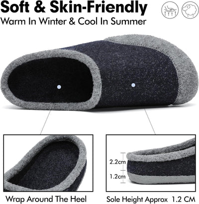 Mishansha Herren Damen Winter Wärme Hausschuhe Memory Foam Plüsch Pantoffeln Home Rutschfest Slipper