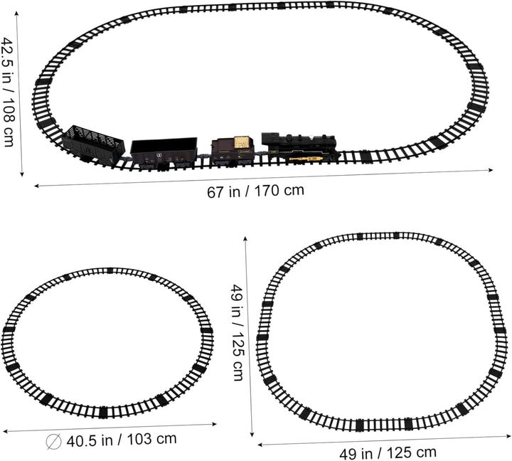 TOYANDONA Spielzeugeisenbahn-Set für Jungen Mädchen 4-7 Weihnachtszug Kinder Elektroeisenbahn-Set El