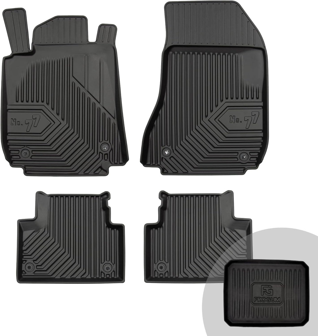 FROGUM No.77 Gummimatten Ganzjahresset von Auto Fussmatten Autofussmatten für Alfa Romeo 159 2005-20