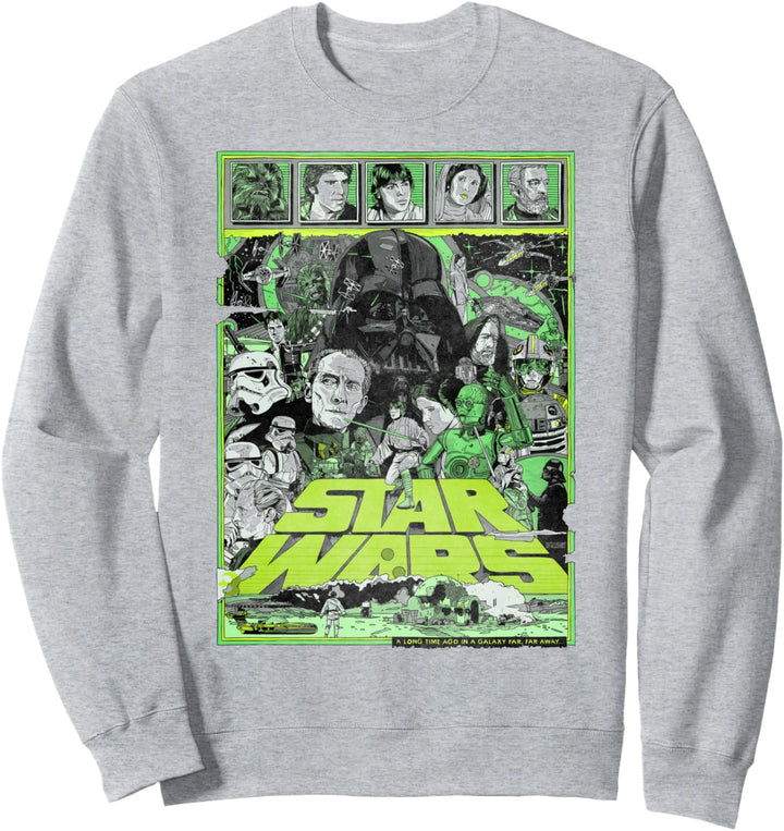 Star Wars A New Hope Epic Green Poster Sweatshirt