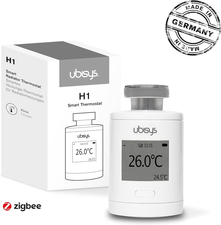 ubisys Zigbee Heizkörper-Thermostat H1 für mehr Komfort und Kosteneinsparung