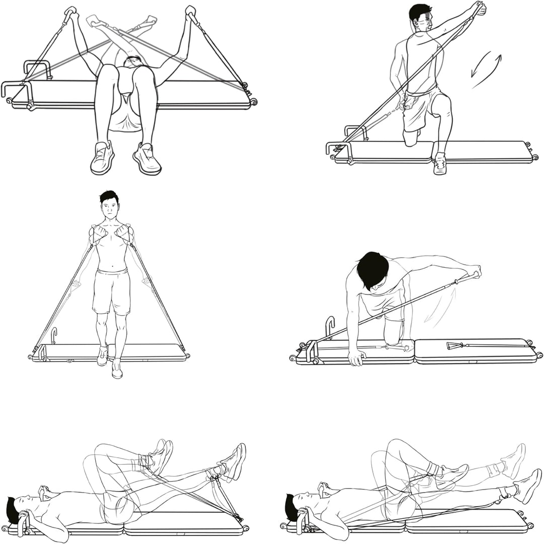 AsVIVA FB1 Liegestütz Board | Push-up Board & Fitness Board mit Liegestützgriffen, klappbar, für Hei