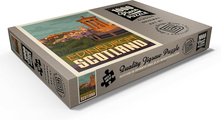 Schottland: Edinburgh, Vintage Poster - Premium 1000 Teile Puzzle - MyPuzzle Sonderkollektion von An