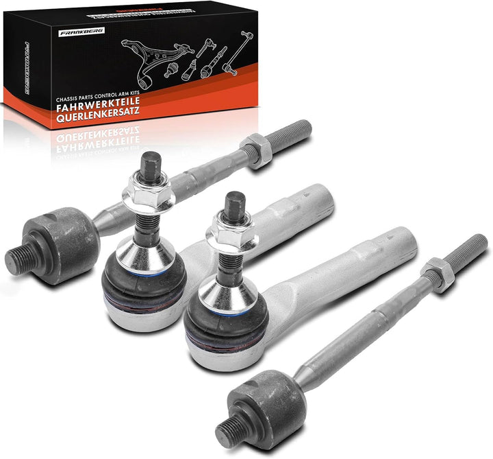 Frankberg 4x Spurstange Spurstangenkopf Vorderachse Links Rechts Kompatibel mit Model 3 5YJ3 2017-20