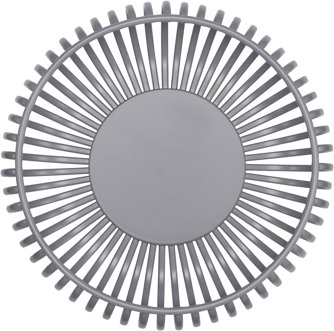 Blomus -LITO- Bowl | Obstschale aus hochwertigem Stahl | Dekoschale mit Streben in Steel Gray | Grös