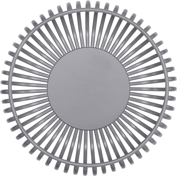 Blomus -LITO- Bowl | Obstschale aus hochwertigem Stahl | Dekoschale mit Streben in Steel Gray | Grös